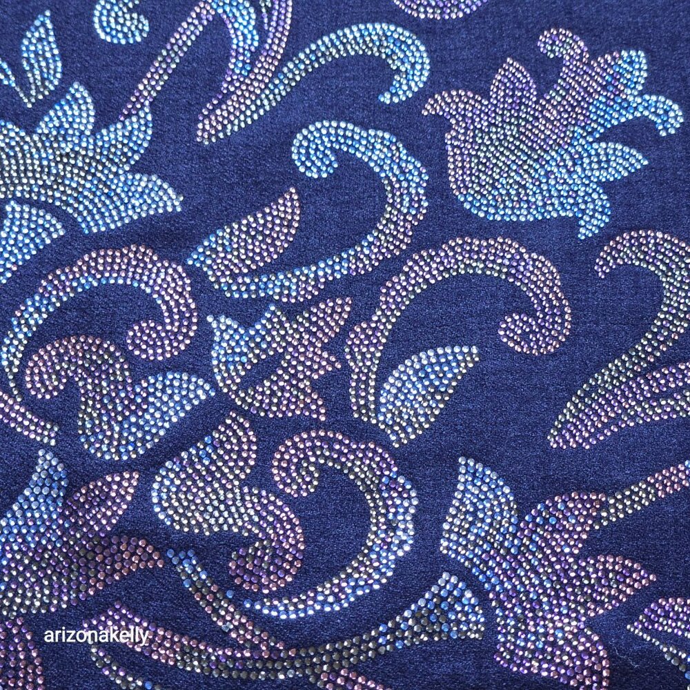 NWOT Crystal Cashmere Scarf Bedazzled Gem Sparkle Rhinestone Ahujasons - Picture 17 of 17
